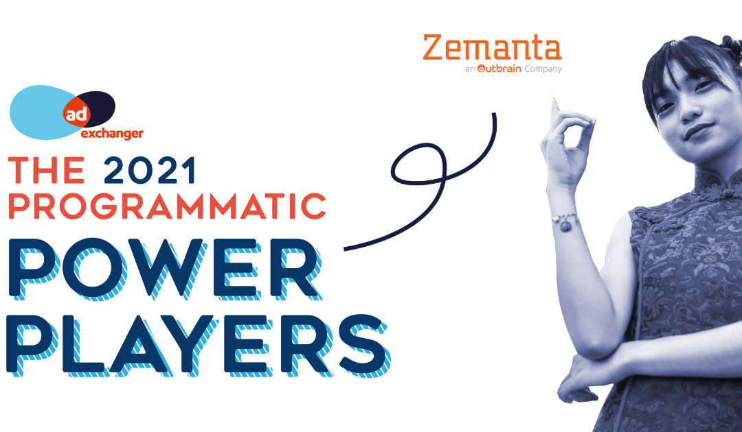 Zemanta Named 2021 Programmatic Power Player by AdExchanger