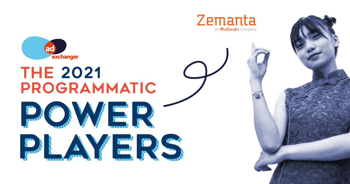 Zemanta Named 2021 Programmatic Power Player by AdExchanger