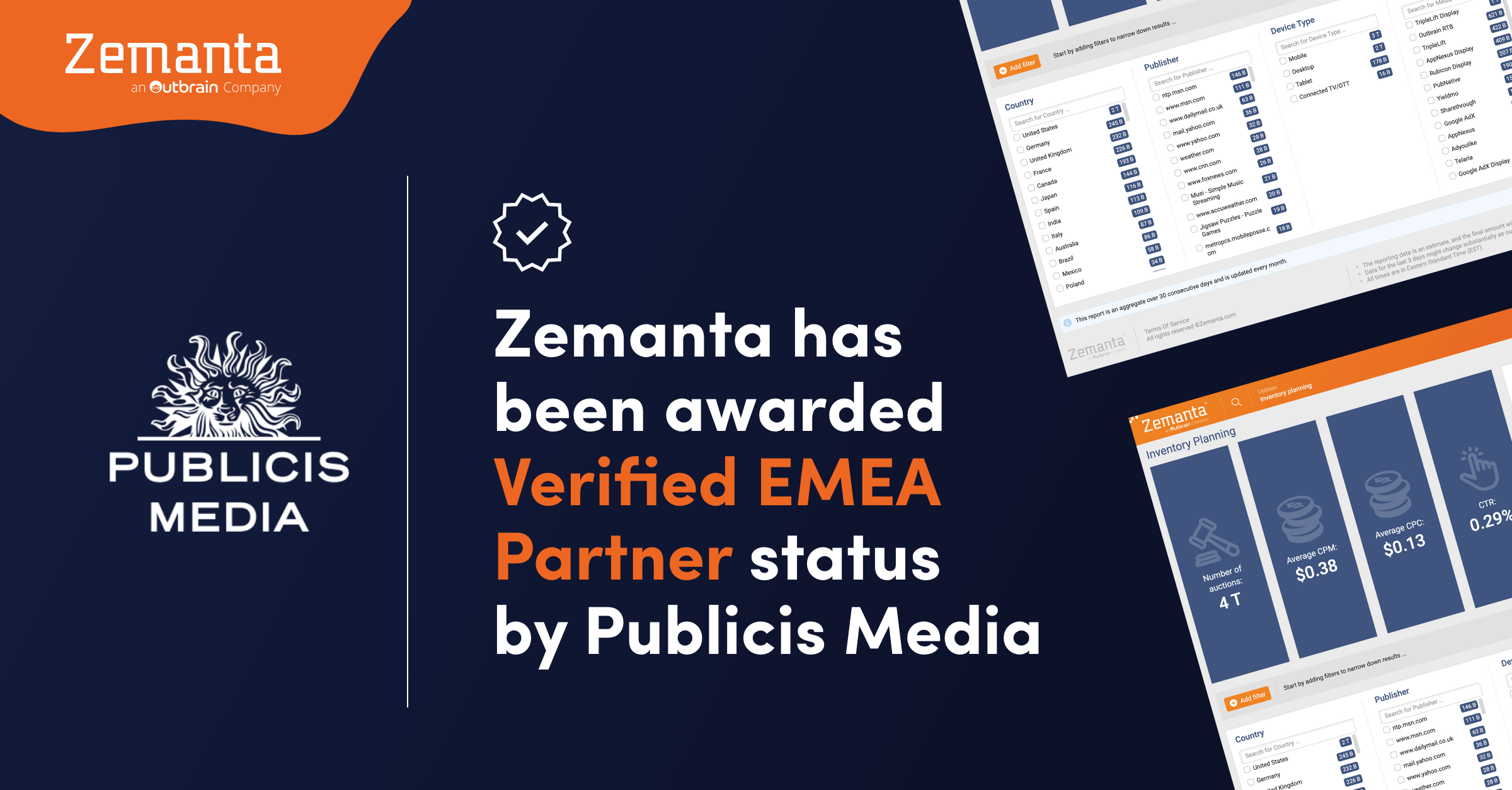 Zemanta is Publicis EMEA Verified Partner
